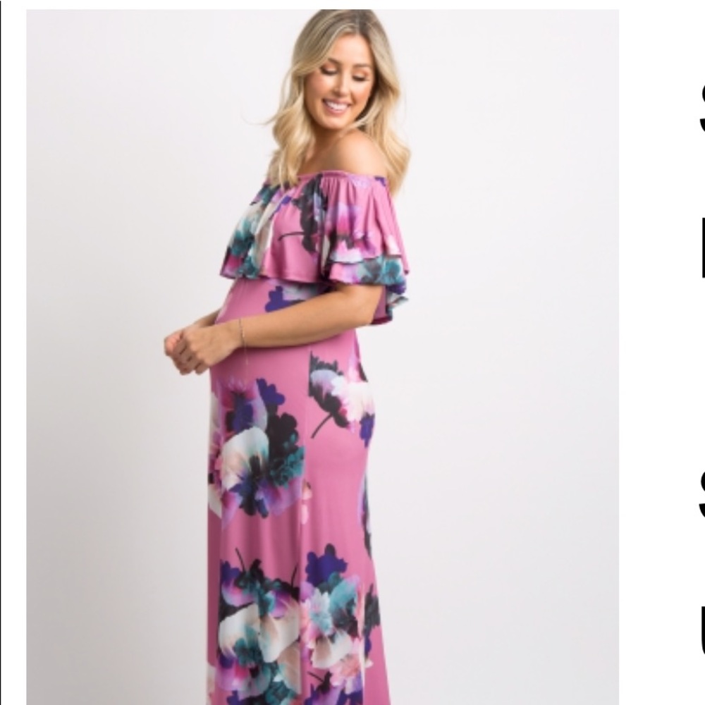 🌸Pink Floral maternity dress or non-maternity